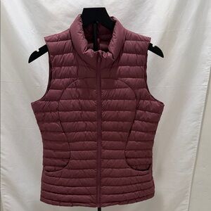 Lululemon Athletica Maroon Quilted Vest